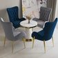 Nordic Style Metal Dining Room Armchairs Wingback Side Chair for Home Use Clearhalo ' kitchen&dining_furn' 'Dining Chairs' 'Dining Tables & Seating' 'dining_chair' 'furn' 'furn_dining_chair' 'Furniture' 'furniture_dining_chair' 'Kitchen & Dining Furniture' 'kitchen' 3969240