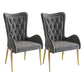 Nordic Style Metal Dining Room Armchairs Wingback Side Chair for Home Use Dark Gray 2 Piece Set Clearhalo ' kitchen&dining_furn' 'Dining Chairs' 'Dining Tables & Seating' 'dining_chair' 'furn' 'furn_dining_chair' 'Furniture' 'furniture_dining_chair' 'Kitchen & Dining Furniture' 'kitchen' 3969243