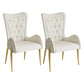 Nordic Style Metal Dining Room Armchairs Wingback Side Chair for Home Use White 2 Piece Set Clearhalo ' kitchen&dining_furn' 'Dining Chairs' 'Dining Tables & Seating' 'dining_chair' 'furn' 'furn_dining_chair' 'Furniture' 'furniture_dining_chair' 'Kitchen & Dining Furniture' 'kitchen' 3969250