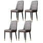 Contemporary Style Metal Dining Chairs Dining Armless Side Chair for Kitchen Dark Gray 4 Piece Set Clearhalo ' kitchen&dining_furn' 'Dining Chairs' 'Dining Tables & Seating' 'dining_chair' 'furn' 'furn_dining_chair' 'Furniture' 'furniture_dining_chair' 'Kitchen & Dining Furniture' 'kitchen' 3969265