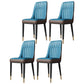 Contemporary Style Metal Dining Chairs Dining Armless Side Chair for Kitchen Dark Blue 4 Piece Set Clearhalo ' kitchen&dining_furn' 'Dining Chairs' 'Dining Tables & Seating' 'dining_chair' 'furn' 'furn_dining_chair' 'Furniture' 'furniture_dining_chair' 'Kitchen & Dining Furniture' 'kitchen' 3969281
