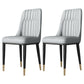 Contemporary Style Metal Dining Chairs Dining Armless Side Chair for Kitchen Light Gray-White 2 Piece Set Clearhalo ' kitchen&dining_furn' 'Dining Chairs' 'Dining Tables & Seating' 'dining_chair' 'furn' 'furn_dining_chair' 'Furniture' 'furniture_dining_chair' 'Kitchen & Dining Furniture' 'kitchen' 3969292