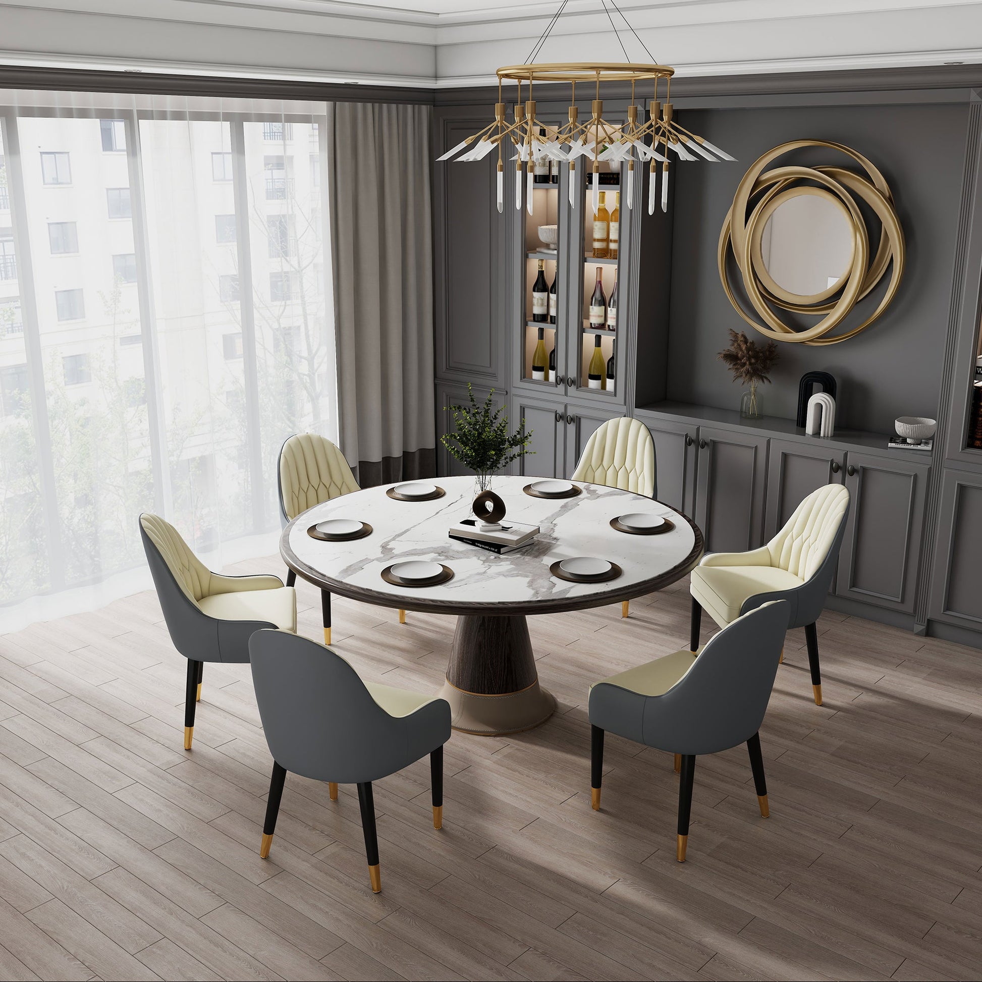 Glam Wood Dining Room Chairs Upholstered Arm Dining Chairs for Restaurant Clearhalo ' kitchen&dining_furn' 'Dining Chairs' 'Dining Tables & Seating' 'dining_chair' 'furn' 'furn_dining_chair' 'Furniture' 'furniture_dining_chair' 'Kitchen & Dining Furniture' 'kitchen' 3969303