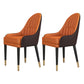 Glam Wood Dining Room Chairs Upholstered Arm Dining Chairs for Restaurant Orange 2 Piece Set Clearhalo ' kitchen&dining_furn' 'Dining Chairs' 'Dining Tables & Seating' 'dining_chair' 'furn' 'furn_dining_chair' 'Furniture' 'furniture_dining_chair' 'Kitchen & Dining Furniture' 'kitchen' 3969309