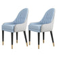 Glam Wood Dining Room Chairs Upholstered Arm Dining Chairs for Restaurant Lake Blue 2 Piece Set Clearhalo ' kitchen&dining_furn' 'Dining Chairs' 'Dining Tables & Seating' 'dining_chair' 'furn' 'furn_dining_chair' 'Furniture' 'furniture_dining_chair' 'Kitchen & Dining Furniture' 'kitchen' 3969330