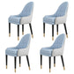 Glam Wood Dining Room Chairs Upholstered Arm Dining Chairs for Restaurant Lake Blue 4 Piece Set Clearhalo ' kitchen&dining_furn' 'Dining Chairs' 'Dining Tables & Seating' 'dining_chair' 'furn' 'furn_dining_chair' 'Furniture' 'furniture_dining_chair' 'Kitchen & Dining Furniture' 'kitchen' 3969331