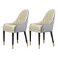 Glam Wood Dining Room Chairs Upholstered Arm Dining Chairs for Restaurant Cream Gray 2 Piece Set Clearhalo ' kitchen&dining_furn' 'Dining Chairs' 'Dining Tables & Seating' 'dining_chair' 'furn' 'furn_dining_chair' 'Furniture' 'furniture_dining_chair' 'Kitchen & Dining Furniture' 'kitchen' 3969342