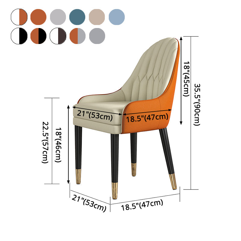 Glam Wood Dining Room Chairs Upholstered Arm Dining Chairs for Restaurant Clearhalo ' kitchen&dining_furn' 'Dining Chairs' 'Dining Tables & Seating' 'dining_chair' 'furn' 'furn_dining_chair' 'Furniture' 'furniture_dining_chair' 'Kitchen & Dining Furniture' 'kitchen' 3969347