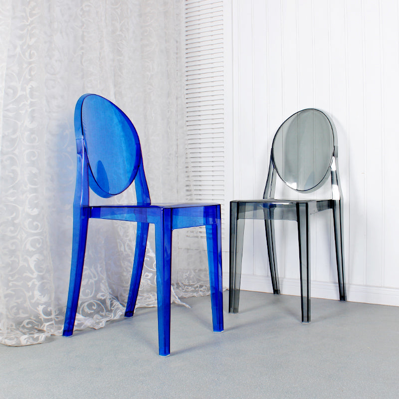 Scandinavian Style Plastic Chair Set Open Back Side Dining Kitchen Chairs Clearhalo ' kitchen&dining_furn' 'Dining Chairs' 'Dining Tables & Seating' 'dining_chair' 'furn' 'furn_dining_chair' 'Furniture' 'furniture_dining_chair' 'Kitchen & Dining Furniture' 'kitchen' 3969348