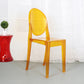 Scandinavian Style Plastic Chair Set Open Back Side Dining Kitchen Chairs Orange 1 Piece Clearhalo ' kitchen&dining_furn' 'Dining Chairs' 'Dining Tables & Seating' 'dining_chair' 'furn' 'furn_dining_chair' 'Furniture' 'furniture_dining_chair' 'Kitchen & Dining Furniture' 'kitchen' 3969349