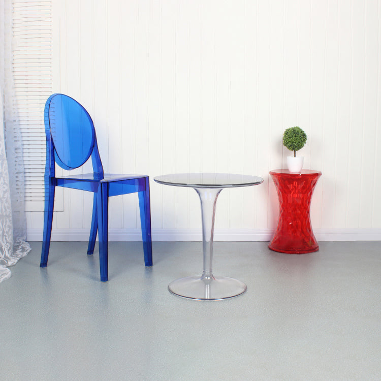 Scandinavian Style Plastic Chair Set Open Back Side Dining Kitchen Chairs Clearhalo ' kitchen&dining_furn' 'Dining Chairs' 'Dining Tables & Seating' 'dining_chair' 'furn' 'furn_dining_chair' 'Furniture' 'furniture_dining_chair' 'Kitchen & Dining Furniture' 'kitchen' 3969353