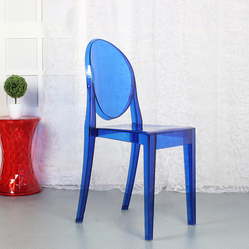 Scandinavian Style Plastic Chair Set Open Back Side Dining Kitchen Chairs Blue 1 Piece Clearhalo ' kitchen&dining_furn' 'Dining Chairs' 'Dining Tables & Seating' 'dining_chair' 'furn' 'furn_dining_chair' 'Furniture' 'furniture_dining_chair' 'Kitchen & Dining Furniture' 'kitchen' 3969354