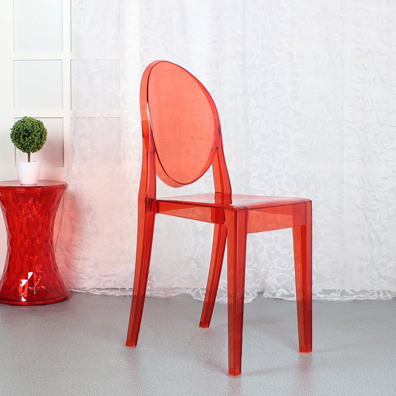 Scandinavian Style Plastic Chair Set Open Back Side Dining Kitchen Chairs Red 1 Piece Clearhalo ' kitchen&dining_furn' 'Dining Chairs' 'Dining Tables & Seating' 'dining_chair' 'furn' 'furn_dining_chair' 'Furniture' 'furniture_dining_chair' 'Kitchen & Dining Furniture' 'kitchen' 3969365
