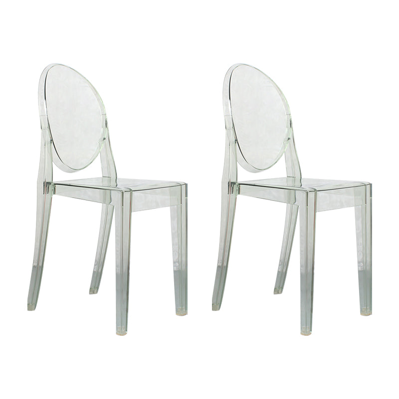 Scandinavian Style Plastic Chair Set Open Back Side Dining Kitchen Chairs Light Green 2 Piece Set Clearhalo ' kitchen&dining_furn' 'Dining Chairs' 'Dining Tables & Seating' 'dining_chair' 'furn' 'furn_dining_chair' 'Furniture' 'furniture_dining_chair' 'Kitchen & Dining Furniture' 'kitchen' 3969369
