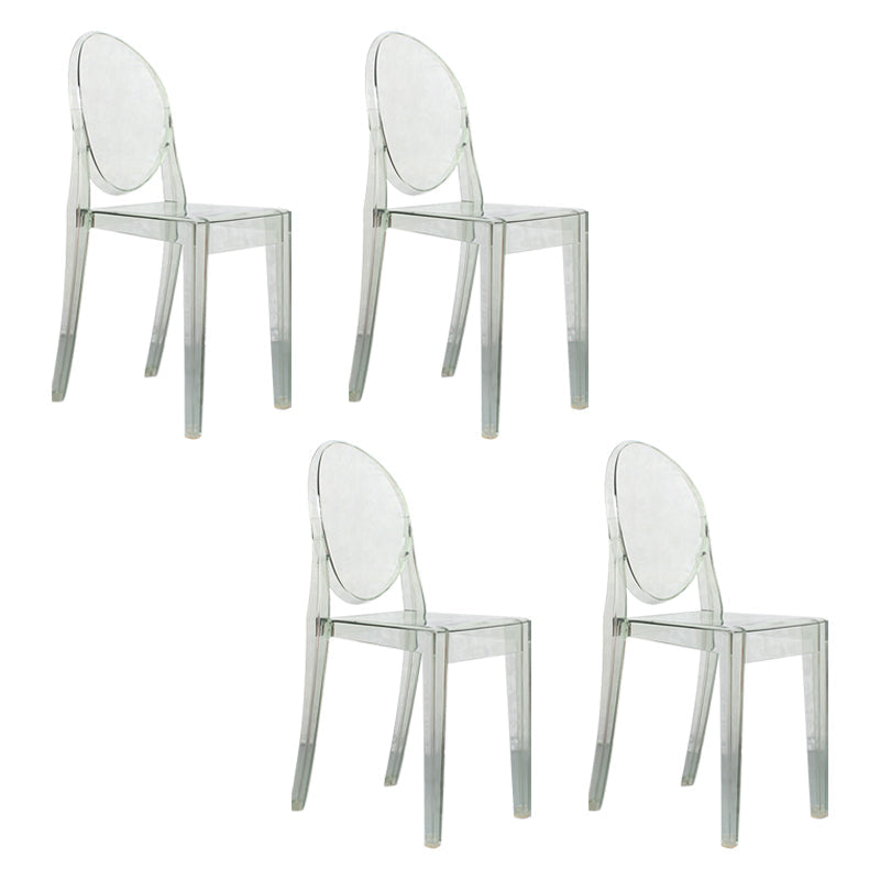 Scandinavian Style Plastic Chair Set Open Back Side Dining Kitchen Chairs Light Green 4 Piece Set Clearhalo ' kitchen&dining_furn' 'Dining Chairs' 'Dining Tables & Seating' 'dining_chair' 'furn' 'furn_dining_chair' 'Furniture' 'furniture_dining_chair' 'Kitchen & Dining Furniture' 'kitchen' 3969370