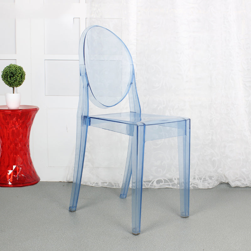 Scandinavian Style Plastic Chair Set Open Back Side Dining Kitchen Chairs Light Blue 1 Piece Clearhalo ' kitchen&dining_furn' 'Dining Chairs' 'Dining Tables & Seating' 'dining_chair' 'furn' 'furn_dining_chair' 'Furniture' 'furniture_dining_chair' 'Kitchen & Dining Furniture' 'kitchen' 3969371