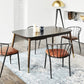 Rectangle 4 Legs Luxury Style Dining Table Wood Color Fixed Table of Solid Rubberwood Clearhalo ' dining_table' 'Dining Tables & Seating' 'Dining Tables' 'furn' 'furn_dining_table' 'Furniture' 'furniture_dining_table' 'Kitchen & Dining Furniture' 'kitchen&dining_furn' 'kitchen' 'kitchen_dining_table' 3969390