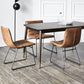 Rectangle 4 Legs Luxury Style Dining Table Wood Color Fixed Table of Solid Rubberwood Clearhalo ' dining_table' 'Dining Tables & Seating' 'Dining Tables' 'furn' 'furn_dining_table' 'Furniture' 'furniture_dining_table' 'Kitchen & Dining Furniture' 'kitchen&dining_furn' 'kitchen' 'kitchen_dining_table' 3969391