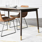 Rectangle 4 Legs Luxury Style Dining Table Wood Color Fixed Table of Solid Rubberwood Clearhalo ' dining_table' 'Dining Tables & Seating' 'Dining Tables' 'furn' 'furn_dining_table' 'Furniture' 'furniture_dining_table' 'Kitchen & Dining Furniture' 'kitchen&dining_furn' 'kitchen' 'kitchen_dining_table' 3969393