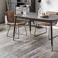 Rectangle 4 Legs Luxury Style Dining Table Wood Color Fixed Table of Solid Rubberwood Clearhalo ' dining_table' 'Dining Tables & Seating' 'Dining Tables' 'furn' 'furn_dining_table' 'Furniture' 'furniture_dining_table' 'Kitchen & Dining Furniture' 'kitchen&dining_furn' 'kitchen' 'kitchen_dining_table' 3969399