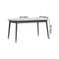 Rectangle 4 Legs Luxury Style Dining Table Wood Color Fixed Table of Solid Rubberwood Clearhalo ' dining_table' 'Dining Tables & Seating' 'Dining Tables' 'furn' 'furn_dining_table' 'Furniture' 'furniture_dining_table' 'Kitchen & Dining Furniture' 'kitchen&dining_furn' 'kitchen' 'kitchen_dining_table' 3969401