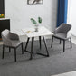 Sintered Stone White Tone Dining Table Industrial Style Double Pedestal Table for Dining Room Clearhalo ' dining_table' 'Dining Tables & Seating' 'Dining Tables' 'furn' 'furn_dining_table' 'Furniture' 'furniture_dining_table' 'Kitchen & Dining Furniture' 'kitchen&dining_furn' 'kitchen' 'kitchen_dining_table' 3969402