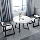 Sintered Stone White Tone Dining Table Industrial Style Double Pedestal Table for Dining Room Clearhalo ' dining_table' 'Dining Tables & Seating' 'Dining Tables' 'furn' 'furn_dining_table' 'Furniture' 'furniture_dining_table' 'Kitchen & Dining Furniture' 'kitchen&dining_furn' 'kitchen' 'kitchen_dining_table' 3969403