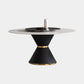 Glam Sintered Stone Top Kitchen Dining Table Round Shape Dining Table with Pedestal Base Clearhalo ' dining_table' 'Dining Tables & Seating' 'Dining Tables' 'furn' 'furn_dining_table' 'Furniture' 'furniture_dining_table' 'Kitchen & Dining Furniture' 'kitchen&dining_furn' 'kitchen' 'kitchen_dining_table' 3969425