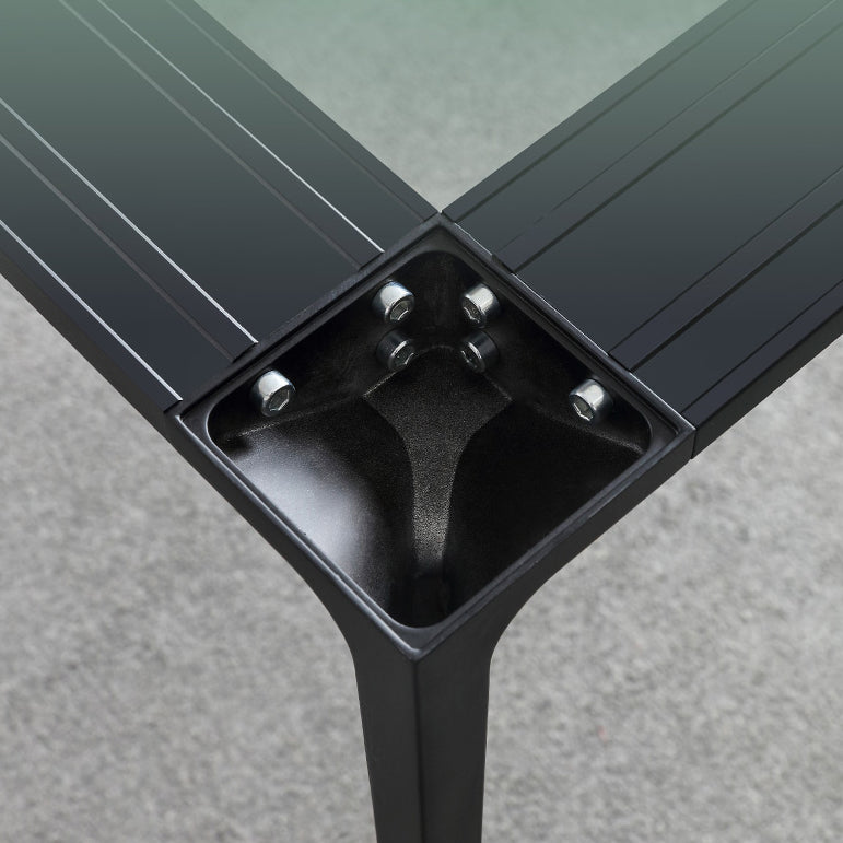 Square Shape Sintered Stone Dining Table Industrial 4 Legs Table for Dining Room Clearhalo ' dining_table' 'Dining Tables & Seating' 'Dining Tables' 'furn' 'furn_dining_table' 'Furniture' 'furniture_dining_table' 'Kitchen & Dining Furniture' 'kitchen&dining_furn' 'kitchen' 'kitchen_dining_table' 3969436