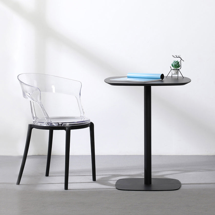 23.6-inch Square Shape Industrial Dining Table Three-Color Fixed Table with Wooden Clearhalo ' dining_table' 'Dining Tables & Seating' 'Dining Tables' 'furn' 'furn_dining_table' 'Furniture' 'furniture_dining_table' 'Kitchen & Dining Furniture' 'kitchen&dining_furn' 'kitchen' 'kitchen_dining_table' 3969455