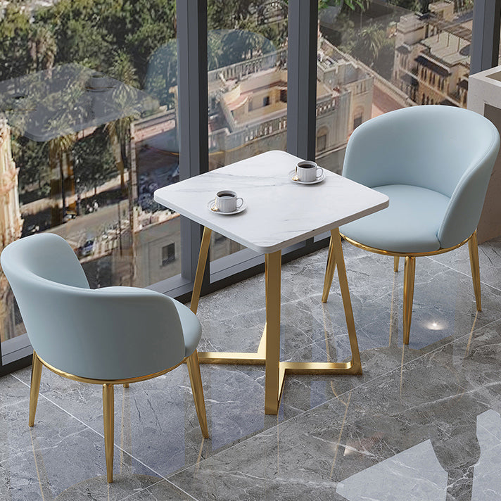Square Wooden White Dining Table Industrial Double Pedestal Table for Dining Room Clearhalo ' dining_table' 'Dining Tables & Seating' 'Dining Tables' 'furn' 'furn_dining_table' 'Furniture' 'furniture_dining_table' 'Kitchen & Dining Furniture' 'kitchen&dining_furn' 'kitchen' 'kitchen_dining_table' 3969464