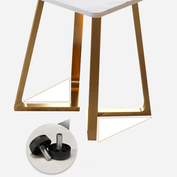 Square Wooden White Dining Table Industrial Double Pedestal Table for Dining Room Clearhalo ' dining_table' 'Dining Tables & Seating' 'Dining Tables' 'furn' 'furn_dining_table' 'Furniture' 'furniture_dining_table' 'Kitchen & Dining Furniture' 'kitchen&dining_furn' 'kitchen' 'kitchen_dining_table' 3969470