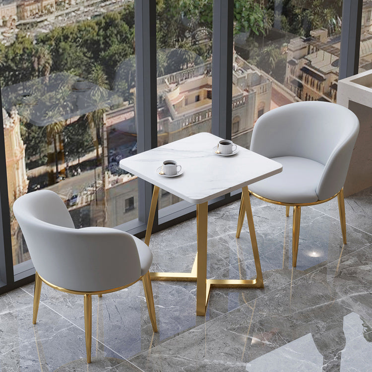 Square Wooden White Dining Table Industrial Double Pedestal Table for Dining Room Clearhalo ' dining_table' 'Dining Tables & Seating' 'Dining Tables' 'furn' 'furn_dining_table' 'Furniture' 'furniture_dining_table' 'Kitchen & Dining Furniture' 'kitchen&dining_furn' 'kitchen' 'kitchen_dining_table' 3969474