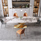 Rectangle Luxury Dining Table White Tone Fixed Table of Sintered Stone Clearhalo ' dining_table' 'Dining Tables & Seating' 'Dining Tables' 'furn' 'furn_dining_table' 'Furniture' 'furniture_dining_table' 'Kitchen & Dining Furniture' 'kitchen&dining_furn' 'kitchen' 'kitchen_dining_table' 3969479