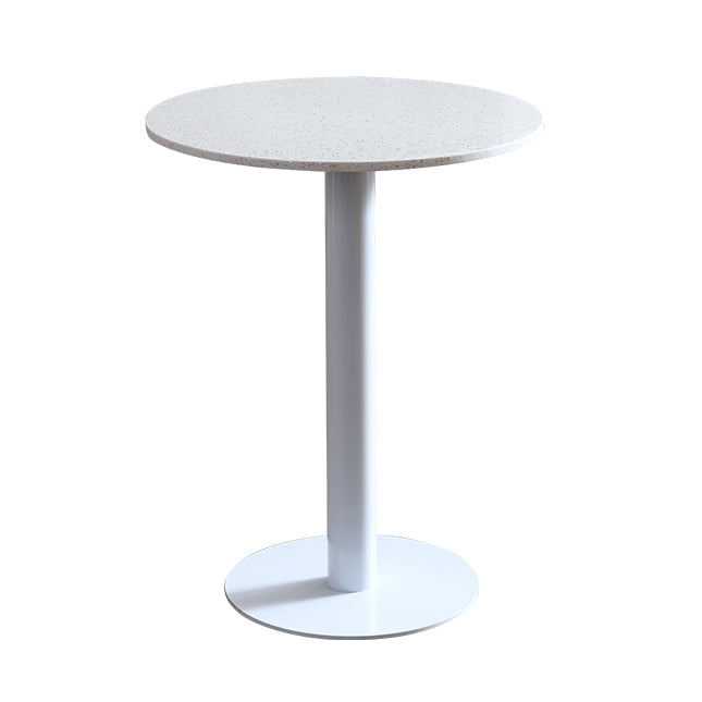 Industrial Style Dining Table Pedestal Dining Room Collection ,23.6"L x 23.6''W x 29.5"H Round Concrete Without Chairs Clearhalo ' dining_table' 'Dining Tables & Seating' 'Dining Tables' 'furn' 'furn_dining_table' 'Furniture' 'furniture_dining_table' 'Kitchen & Dining Furniture' 'kitchen&dining_furn' 'kitchen' 'kitchen_dining_table' 3969494