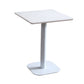 Industrial Style Dining Table Pedestal Dining Room Collection ,23.6"L x 23.6''W x 29.5"H Square Solid + Manufactured Wood Without Chairs Clearhalo ' dining_table' 'Dining Tables & Seating' 'Dining Tables' 'furn' 'furn_dining_table' 'Furniture' 'furniture_dining_table' 'Kitchen & Dining Furniture' 'kitchen&dining_furn' 'kitchen' 'kitchen_dining_table' 3969495