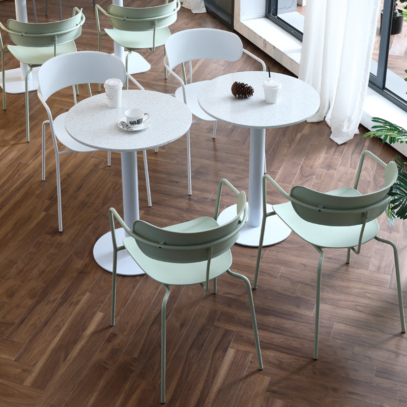 Industrial Style Dining Table Pedestal Dining Room Collection ,23.6"L x 23.6''W x 29.5"H Clearhalo ' dining_table' 'Dining Tables & Seating' 'Dining Tables' 'furn' 'furn_dining_table' 'Furniture' 'furniture_dining_table' 'Kitchen & Dining Furniture' 'kitchen&dining_furn' 'kitchen' 'kitchen_dining_table' 3969496