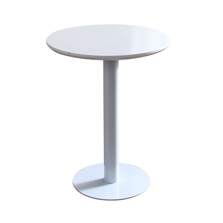 Industrial Style Dining Table Pedestal Dining Room Collection ,23.6"L x 23.6''W x 29.5"H Round Solid + Manufactured Wood Without Chairs Clearhalo ' dining_table' 'Dining Tables & Seating' 'Dining Tables' 'furn' 'furn_dining_table' 'Furniture' 'furniture_dining_table' 'Kitchen & Dining Furniture' 'kitchen&dining_furn' 'kitchen' 'kitchen_dining_table' 3969497