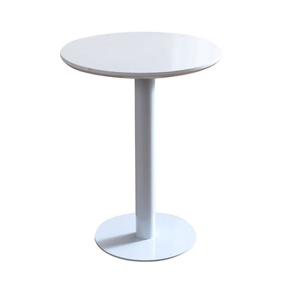 Industrial Style Dining Table Pedestal Dining Room Collection ,23.6"L x 23.6''W x 29.5"H Round Solid + Manufactured Wood Without Chairs Clearhalo ' dining_table' 'Dining Tables & Seating' 'Dining Tables' 'furn' 'furn_dining_table' 'Furniture' 'furniture_dining_table' 'Kitchen & Dining Furniture' 'kitchen&dining_furn' 'kitchen' 'kitchen_dining_table' 3969497