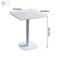 Industrial Style Dining Table Pedestal Dining Room Collection ,23.6"L x 23.6''W x 29.5"H Clearhalo ' dining_table' 'Dining Tables & Seating' 'Dining Tables' 'furn' 'furn_dining_table' 'Furniture' 'furniture_dining_table' 'Kitchen & Dining Furniture' 'kitchen&dining_furn' 'kitchen' 'kitchen_dining_table' 3969506