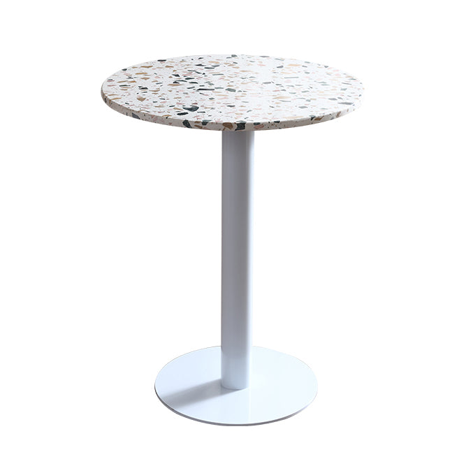 Industrial Style Dining Site Table Stone Home Furniture for Dining Room Round White Without Chairs Clearhalo ' dining_table' 'Dining Tables & Seating' 'Dining Tables' 'furn' 'furn_dining_table' 'Furniture' 'furniture_dining_table' 'Kitchen & Dining Furniture' 'kitchen&dining_furn' 'kitchen' 'kitchen_dining_table' 3969511