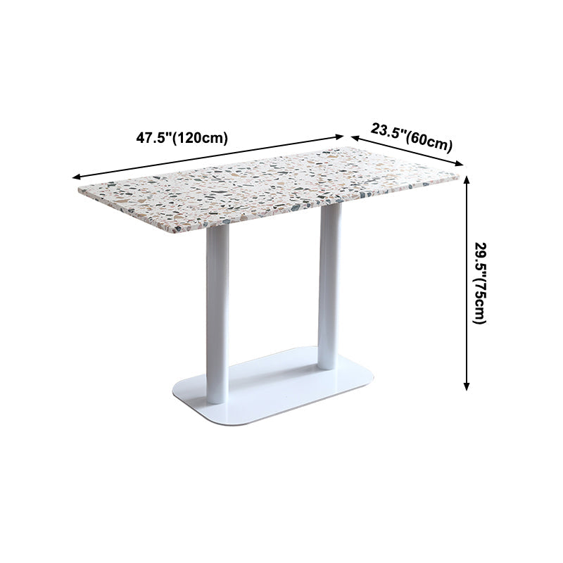 Industrial Style Dining Site Table Stone Home Furniture for Dining Room Clearhalo ' dining_table' 'Dining Tables & Seating' 'Dining Tables' 'furn' 'furn_dining_table' 'Furniture' 'furniture_dining_table' 'Kitchen & Dining Furniture' 'kitchen&dining_furn' 'kitchen' 'kitchen_dining_table' 3969523