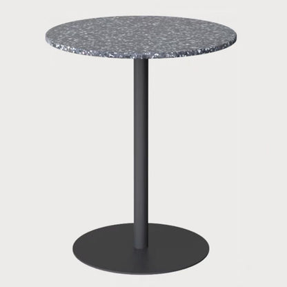 Stone Dining Room Collection Industrial Style Home Furniture Round Black Black Clearhalo ' dining_table' 'Dining Tables & Seating' 'Dining Tables' 'furn' 'furn_dining_table' 'Furniture' 'furniture_dining_table' 'Kitchen & Dining Furniture' 'kitchen&dining_furn' 'kitchen' 'kitchen_dining_table' 3969541