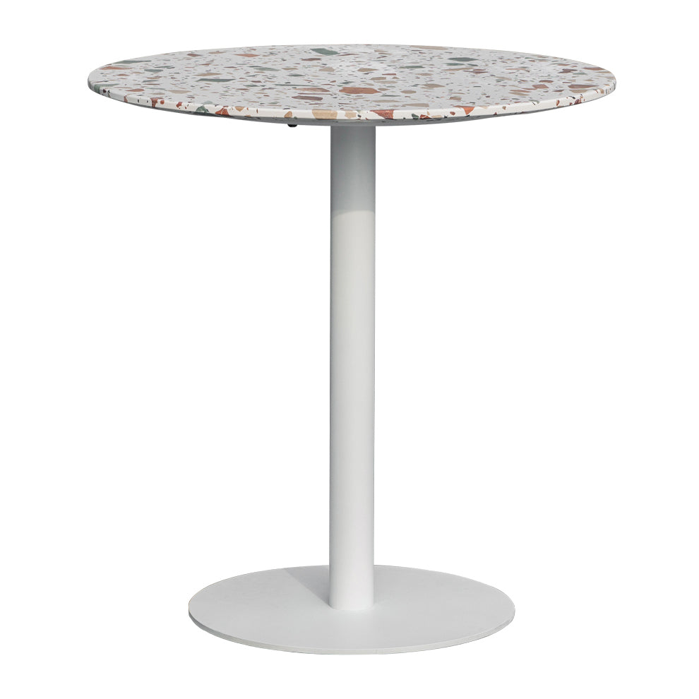 Stone Dining Room Collection Industrial Style Home Furniture Round Beige White Clearhalo ' dining_table' 'Dining Tables & Seating' 'Dining Tables' 'furn' 'furn_dining_table' 'Furniture' 'furniture_dining_table' 'Kitchen & Dining Furniture' 'kitchen&dining_furn' 'kitchen' 'kitchen_dining_table' 3969548