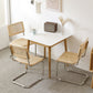 Industrial Square 4-foot Home Furniture Stone Dining Site Table for Home Clearhalo ' dining_table' 'Dining Tables & Seating' 'Dining Tables' 'furn' 'furn_dining_table' 'Furniture' 'furniture_dining_table' 'Kitchen & Dining Furniture' 'kitchen&dining_furn' 'kitchen' 'kitchen_dining_table' 3969576