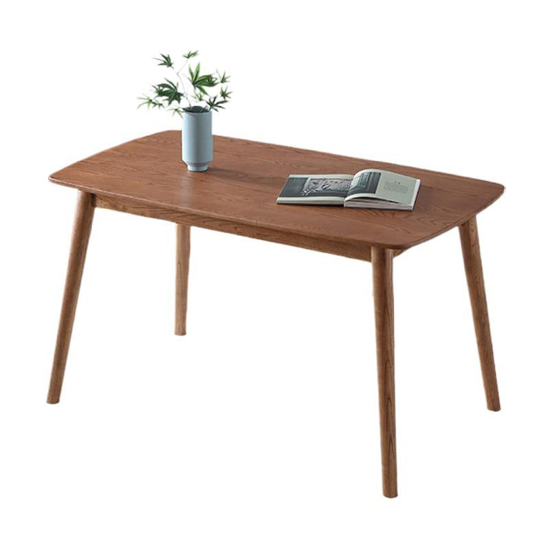 Glam Solid Wood Rectangle Shape Dining Table Brown Standard Dining Table for Kitchen Without Chairs Clearhalo ' dining_table' 'Dining Tables & Seating' 'Dining Tables' 'furn' 'furn_dining_table' 'Furniture' 'furniture_dining_table' 'Kitchen & Dining Furniture' 'kitchen&dining_furn' 'kitchen' 'kitchen_dining_table' 3969584