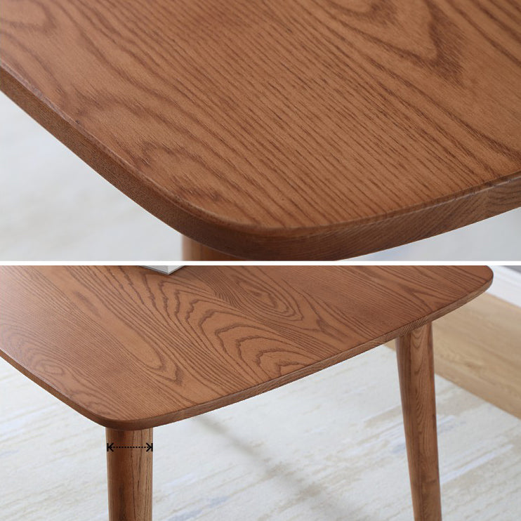 Glam Solid Wood Rectangle Shape Dining Table Brown Standard Dining Table for Kitchen Clearhalo ' dining_table' 'Dining Tables & Seating' 'Dining Tables' 'furn' 'furn_dining_table' 'Furniture' 'furniture_dining_table' 'Kitchen & Dining Furniture' 'kitchen&dining_furn' 'kitchen' 'kitchen_dining_table' 3969585