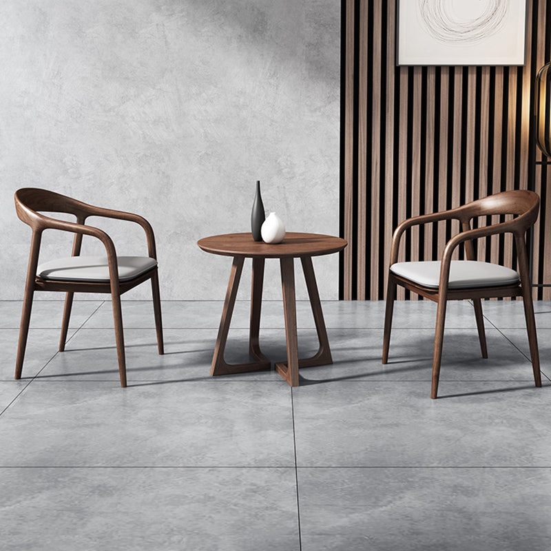 Round Modern Style Dining Table Wood Color Fixed Table of Solid Ashwood Clearhalo ' dining_table' 'Dining Tables & Seating' 'Dining Tables' 'furn' 'furn_dining_table' 'Furniture' 'furniture_dining_table' 'Kitchen & Dining Furniture' 'kitchen&dining_furn' 'kitchen' 'kitchen_dining_table' 3969593