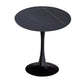 Modern Style Round Dining Table Sintered Stone Dinner Table with Tulip Base Black Gold Black 31.5"L x 31.5"W x 29.5"H Clearhalo ' dining_table' 'Dining Tables & Seating' 'Dining Tables' 'furn' 'furn_dining_table' 'Furniture' 'furniture_dining_table' 'Kitchen & Dining Furniture' 'kitchen&dining_furn' 'kitchen' 'kitchen_dining_table' 3969640