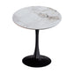 Modern Style Round Dining Table Sintered Stone Dinner Table with Tulip Base Pandora Gold Black 31.5"L x 31.5"W x 29.5"H Clearhalo ' dining_table' 'Dining Tables & Seating' 'Dining Tables' 'furn' 'furn_dining_table' 'Furniture' 'furniture_dining_table' 'Kitchen & Dining Furniture' 'kitchen&dining_furn' 'kitchen' 'kitchen_dining_table' 3969655